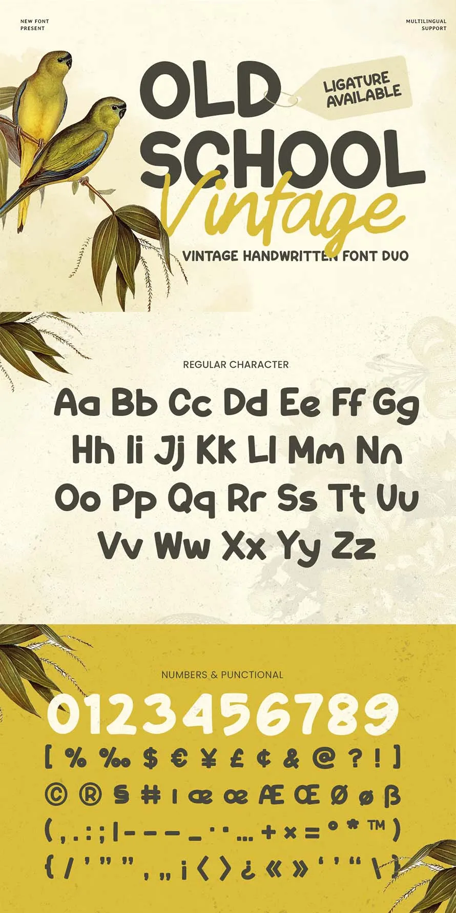 Old School Vintage - Vintage Handwritten Font Duo Old School Vintage - Vintage Handwritten Font Duo