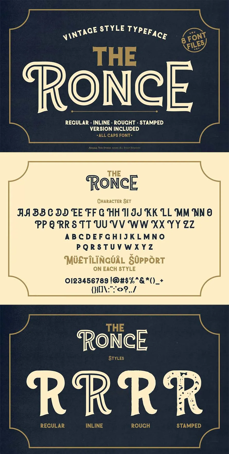 Ronce - Vintage Display Font Ronce - Vintage Display Font
