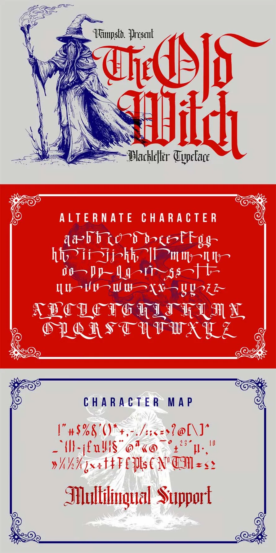 The Old Witch – Gothic Blackletter Display Font The Old Witch – Gothic Blackletter Display Font