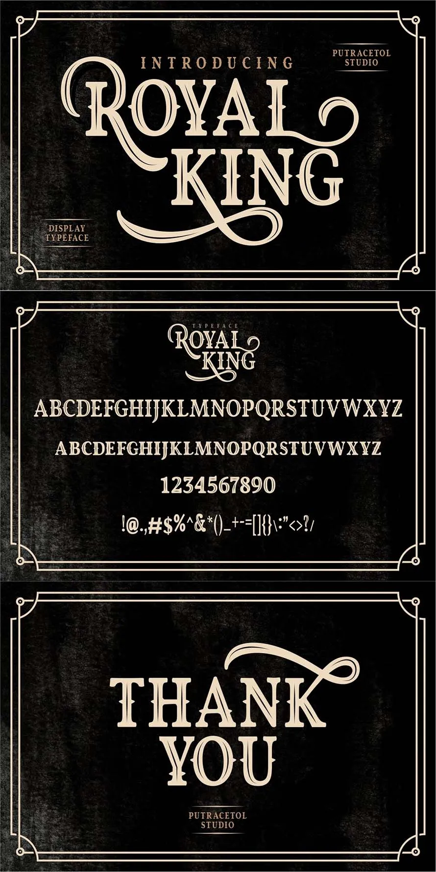 Royal King - Old Vintage Display Font Royal King - Old Vintage Display Font