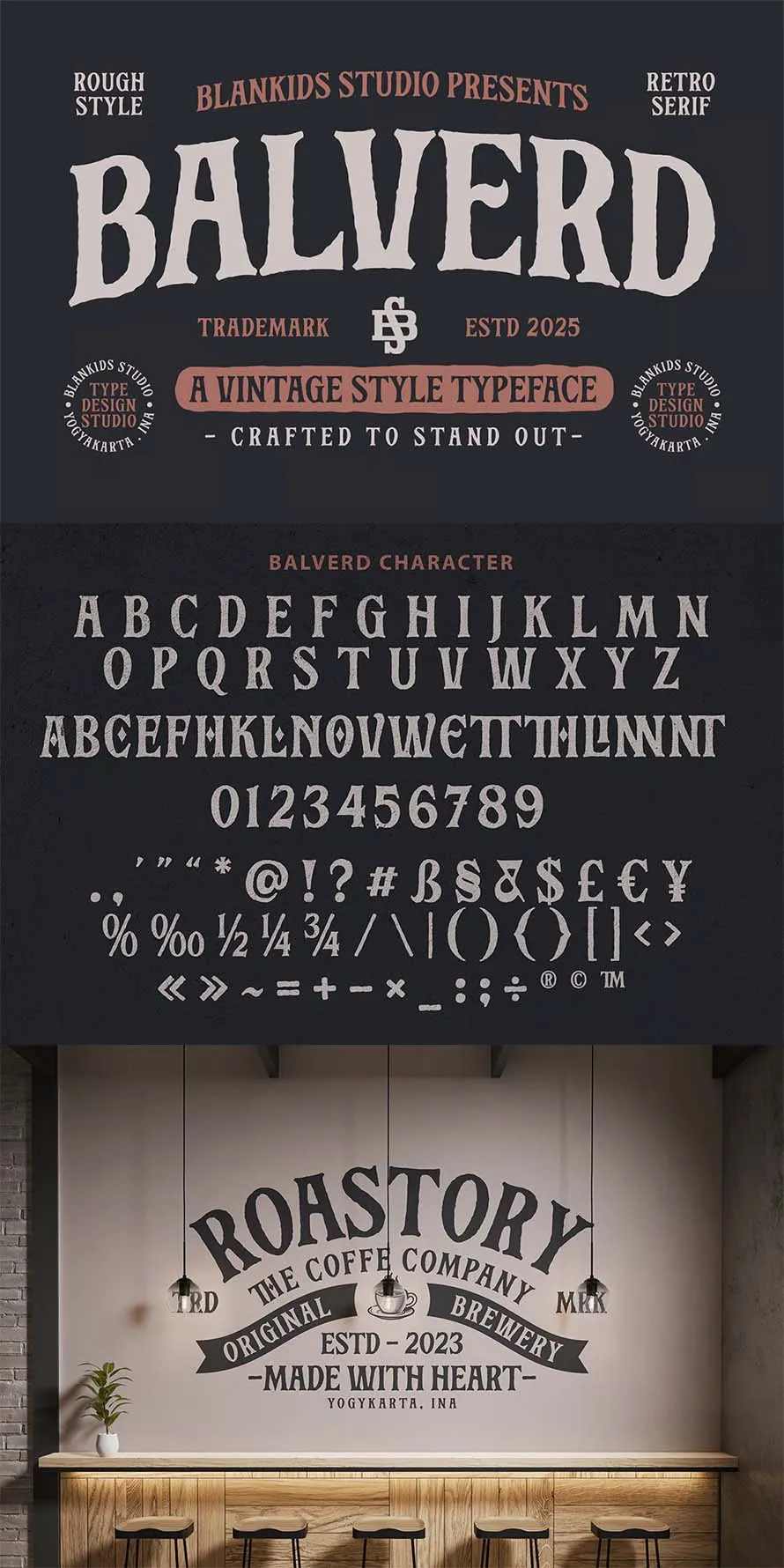 Balverd a Vintage Style Typeface Balverd a Vintage Style Typeface