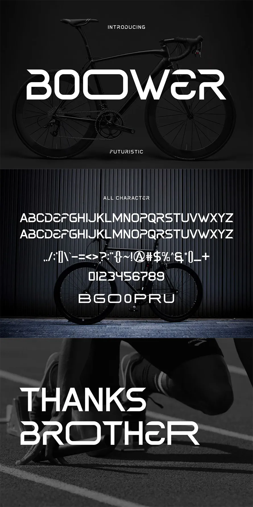 Boower - Sans Futuristic Logo Font Boower - Sans Futuristic Logo Font