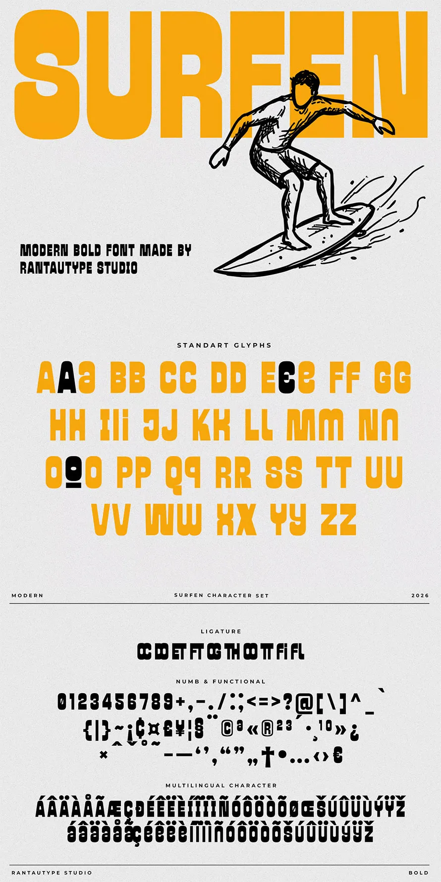 Surfen Modern Bold Font Surfen Modern Bold Font