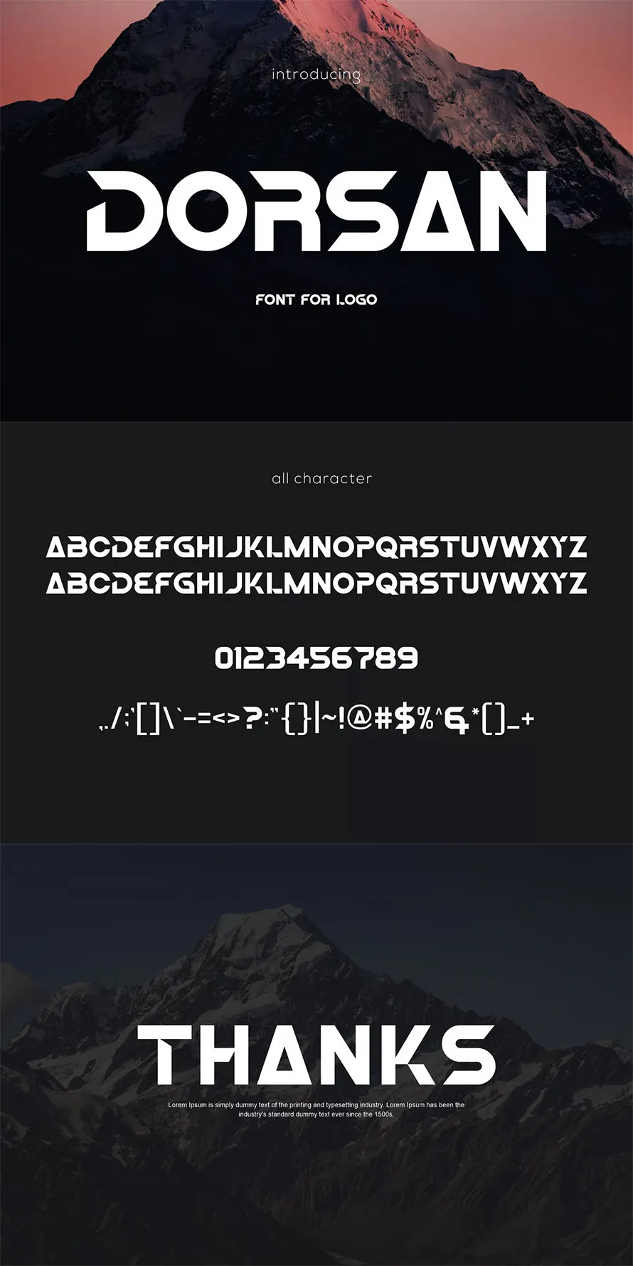 Dorsan - Sans Logo Font Dorsan - Sans Logo Font