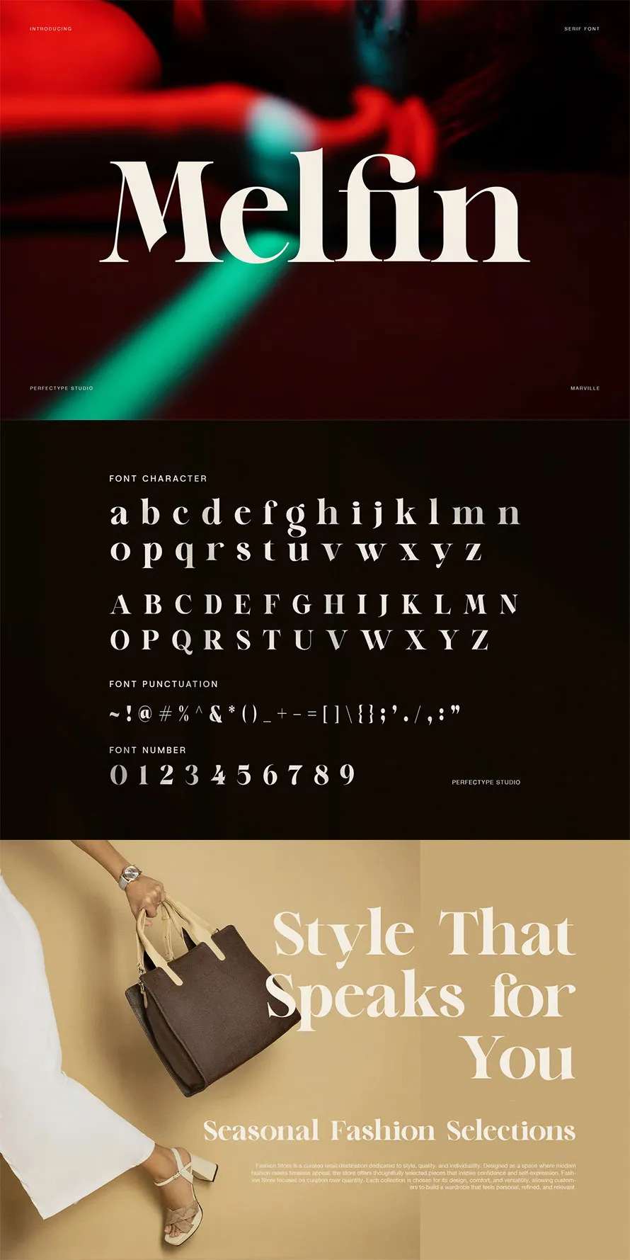 Melfin Modern Serif Font Melfin Modern Serif Font
