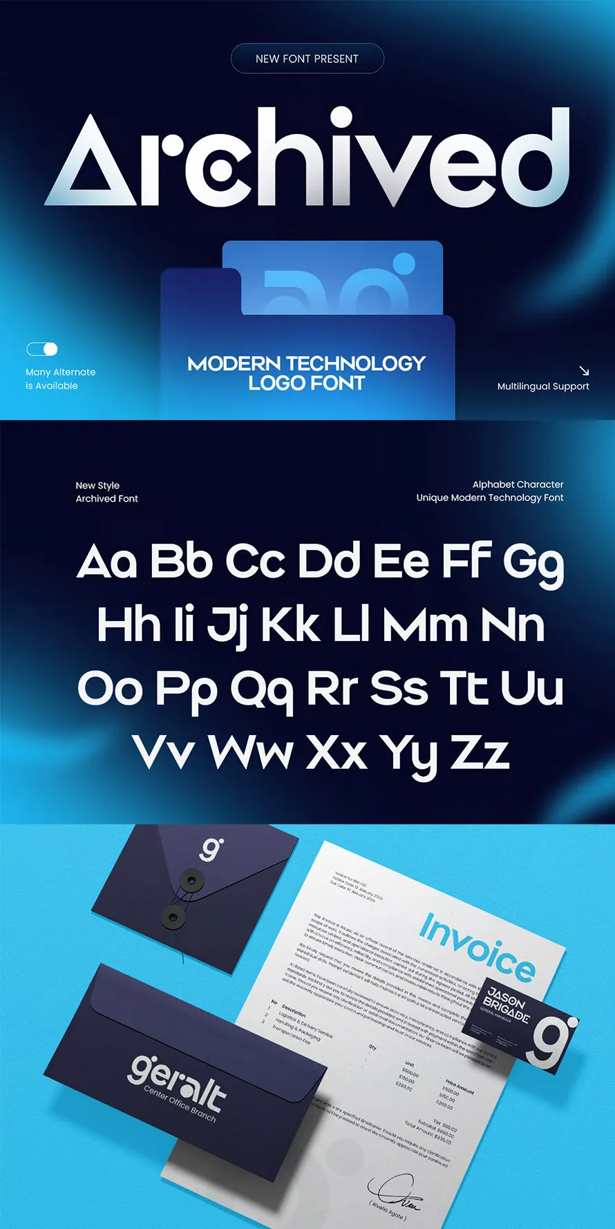Archived - Modern Technology Logo Font Archived - Modern Technology Logo Font