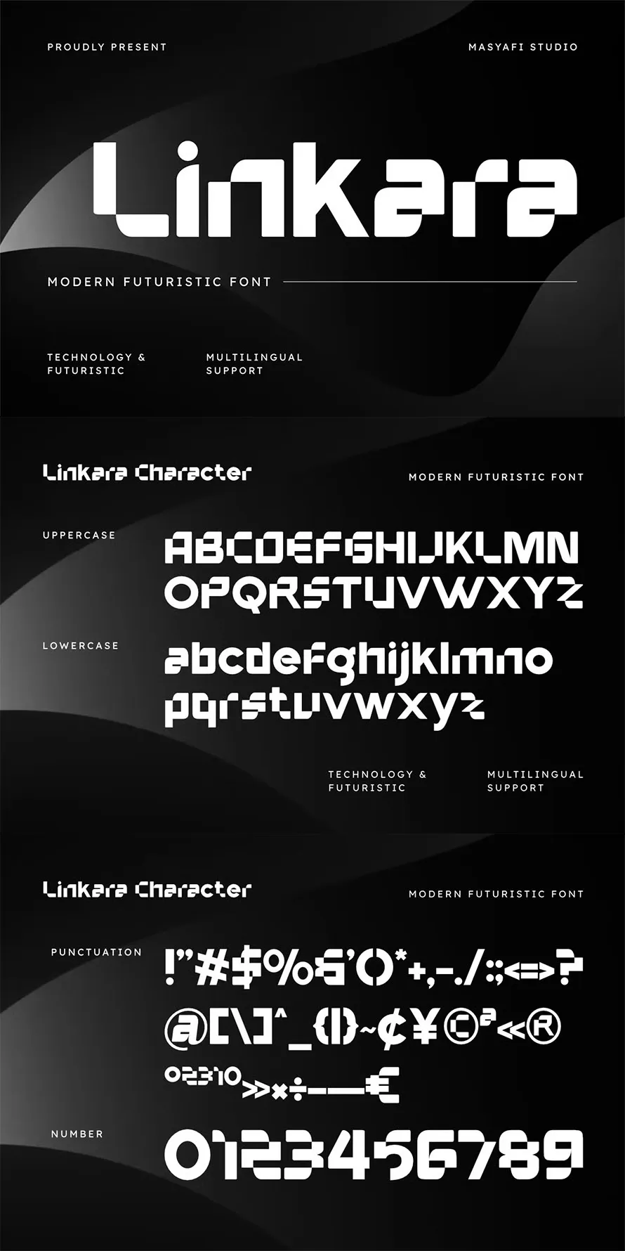 Linkara - Modern Futuristic Font Linkara - Modern Futuristic Font