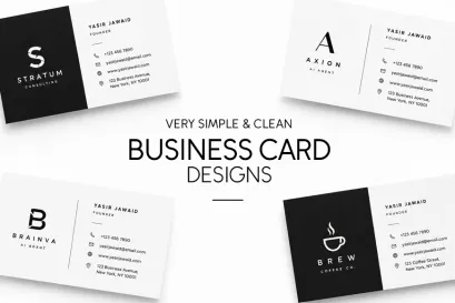 Very Simple Business Card Designs – Ideas and Concepts