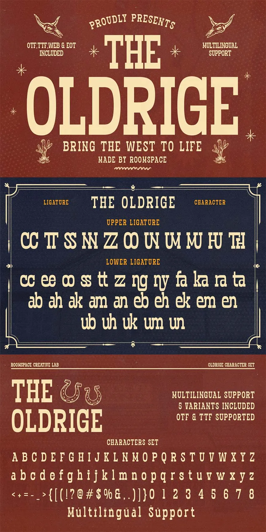 Oldridge – Western Vintage Display Font