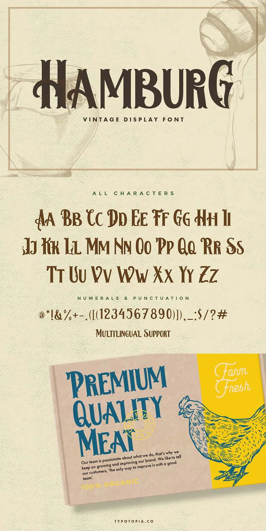 Hamburg Vintage Style Font