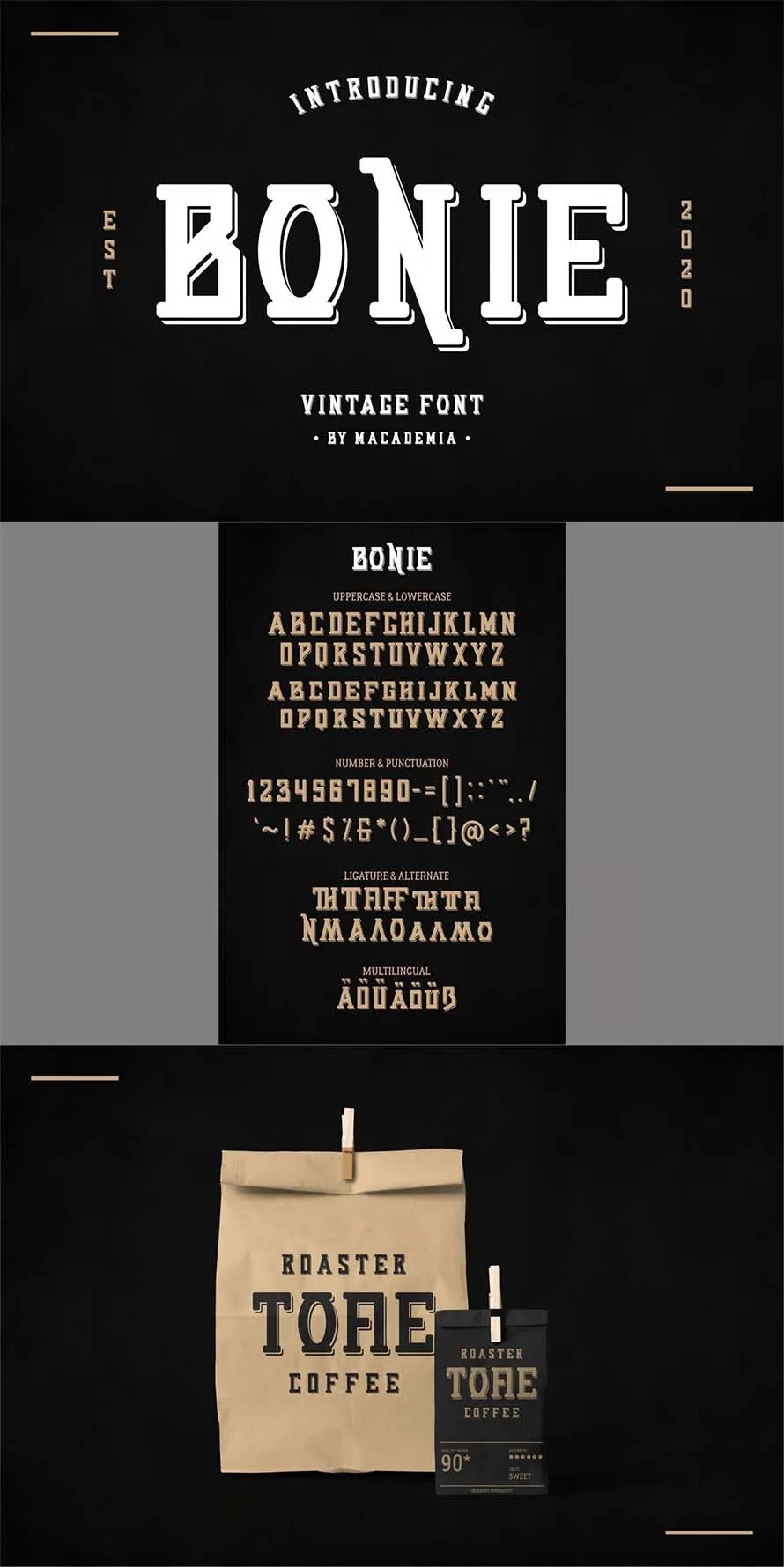 Bonie - Vintage Font