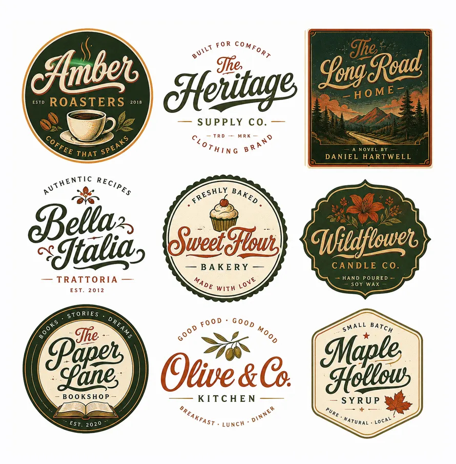 logo with old style fonts 2026 2
