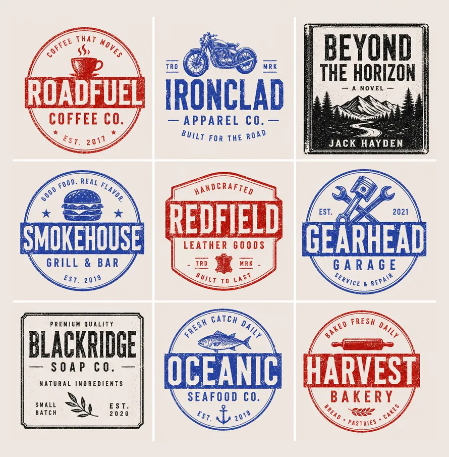 logo with old style fonts 2026 4