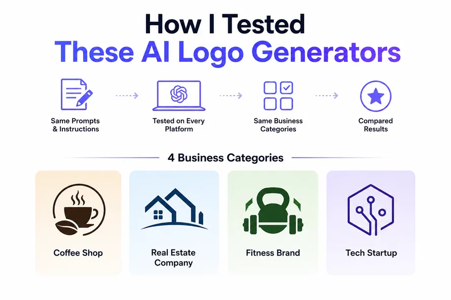 How I Tested These AI Logo Generators