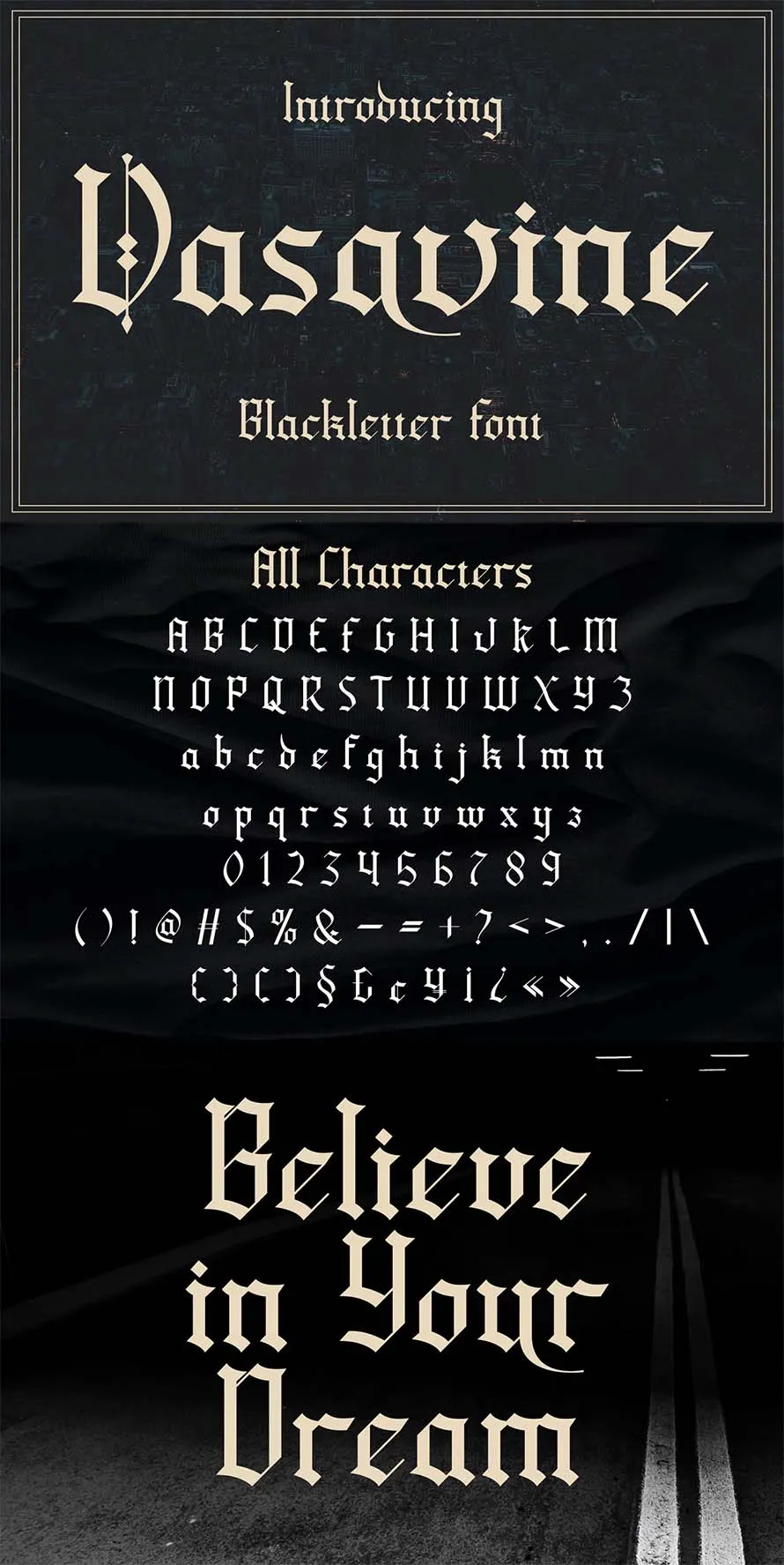 Vasavine - Old English Font Vasavine - Old English Font